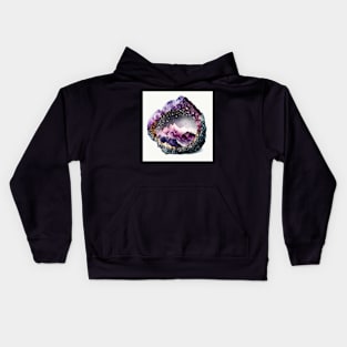 Nature Watercolor Magical Geode Kids Hoodie